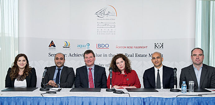  Speakers at the QBA seminar on tax-efficient investments in the UK realty sector.