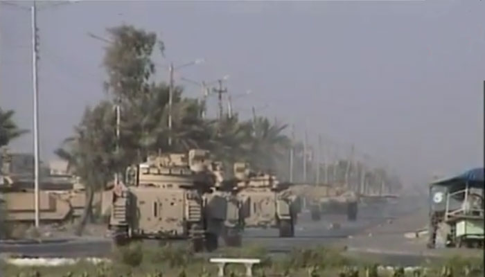 US tanks moving into Sadr City. July 21 file picture