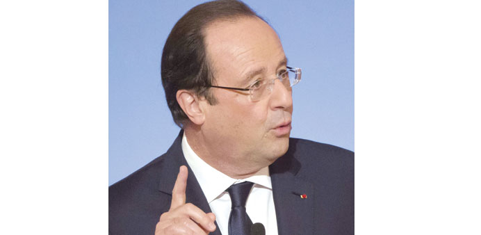 Hollande: visited Trierweiler six days after she was admitted.