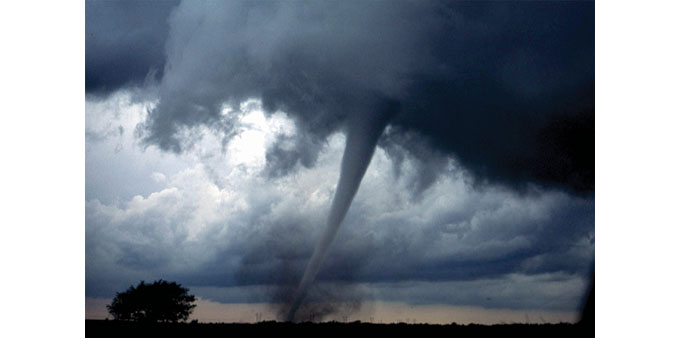 POWERFUL: File photo of a tornado near Anadarko, Oklahoma.     Photo by Daphne Zaras