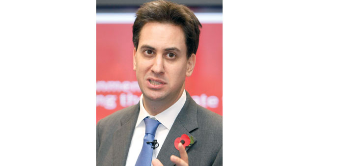 Miliband: slams multinationals.