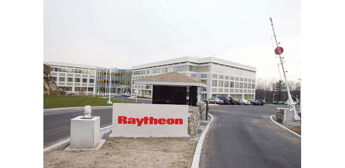 The headquarters of Raytheon Co are seen in Waltham, Massachusetts. Raytheon, which is paying about $1.6bn including debt for Websense, said it would 