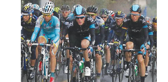 Team Sky works like a well-oiled machine in races.