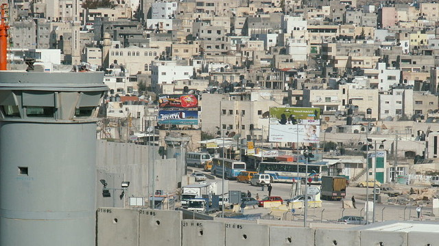 The Jerusalem-area refugee camp of Qalandiya