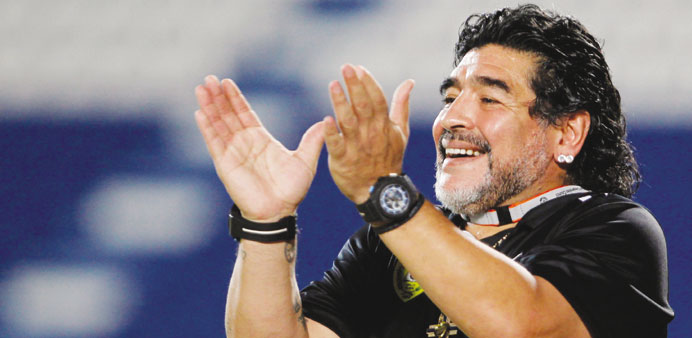 File picture of Diego Maradona.