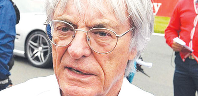 F1 chief Bernie Ecclestone.