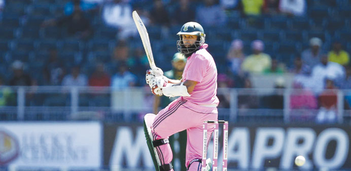 South African batsman Hashim Amla in action against Pakistan in Johannesburg yesterday. Amla made 122 to help South Africa post 343.