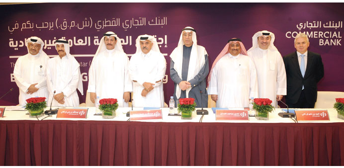 Commercial Bank board has received the nod from shareholders to raise QR2bn through the hybrid route.