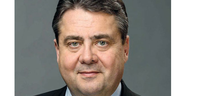 German Vice Chancellor and Federal Minister for Economic Affairs and Energy Sigmar Gabriel