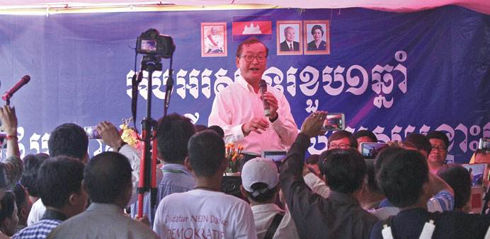 Sam Rainsy: facing action