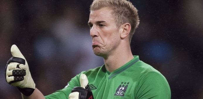  Manchester City goalkeeper Joe Hart