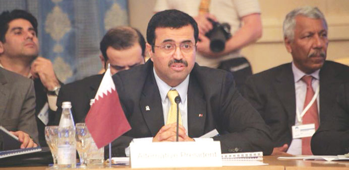 HE Dr al-Sada addressing the the Second Summit of the Heads of State and Government of the GECF in Moscow yesterday.