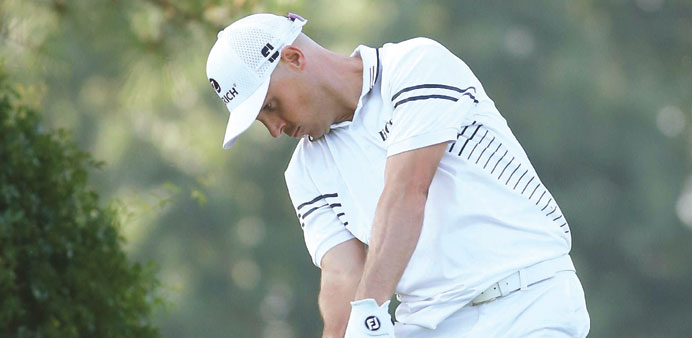 Ben Crane hits his tee shot on the third hole. (AFP)