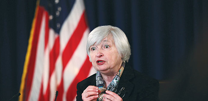    Fed chief Janet Yellen has dampened risk sentiment by suggesting the first rate hike could come in the first half of 2015