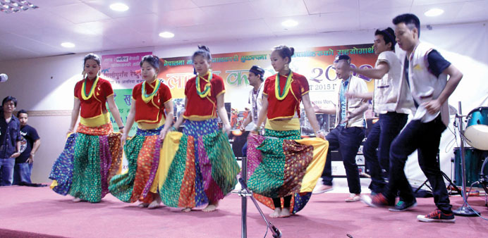 TRADITIONAL: The NCC performed a Tamang Selo dance. 