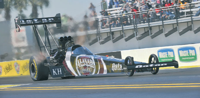 Al-Anabi silver driver dazzles the Florida crowd with brilliant run in claiming the No 2 qualifier spot in Gainesville, Florida.  