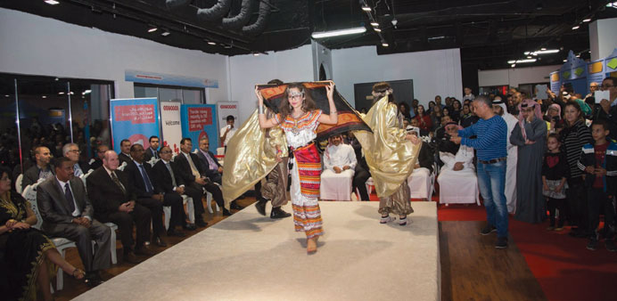 A fashion show in progress.