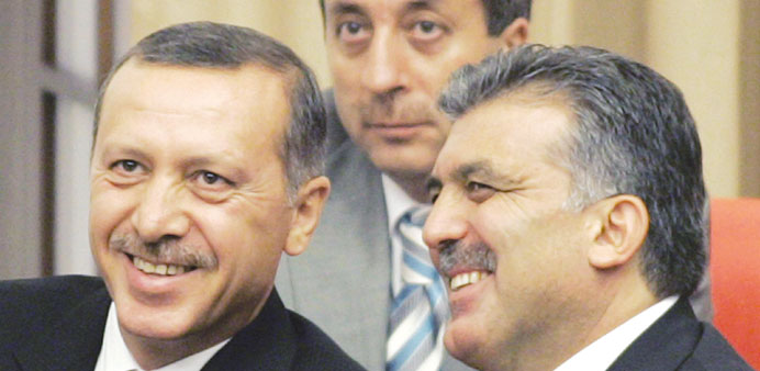 Erdogan and Gul: close allies.