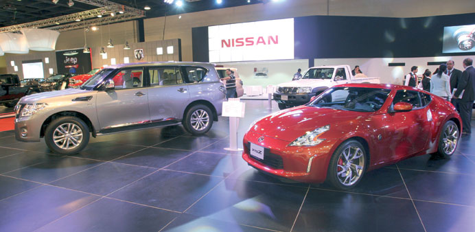 Nissan Patrol and 370 Z are at the Saleh Hamad Al Mana pavilion.  Picture: Jayaram