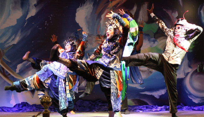 A scene from The Little Prince show at the Dar Al Salam Mall yesterday Photo: Nassar TK 