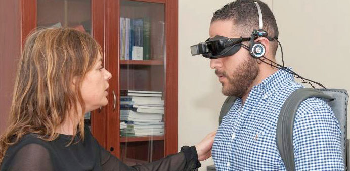 HMC Psychiatry Department doctors experience the Wearable.
