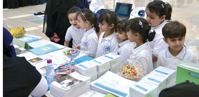 Children at the exhibition.