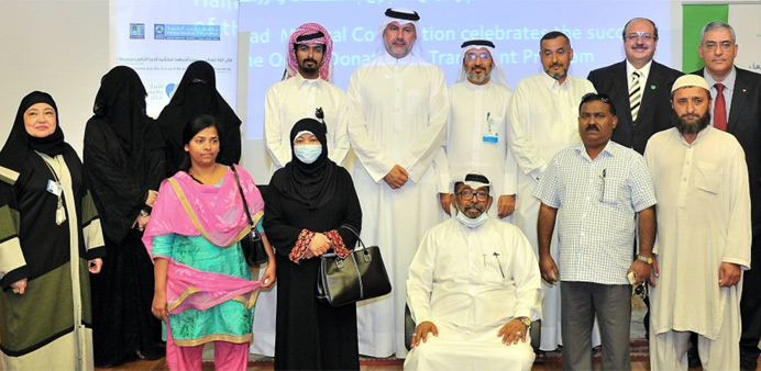  tPeople who had undergone organ transplantation last month with Hiba officials.
