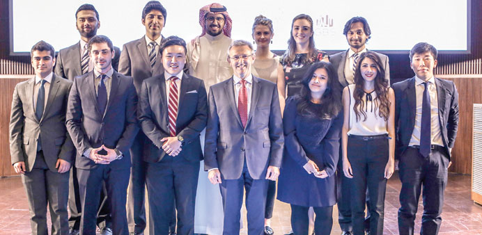 ALL SMILES: The team behind the publication.