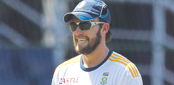South Africau2019s captain AB de Villiers arrives for a practice session in Colombo yesterday. (Reuters)
