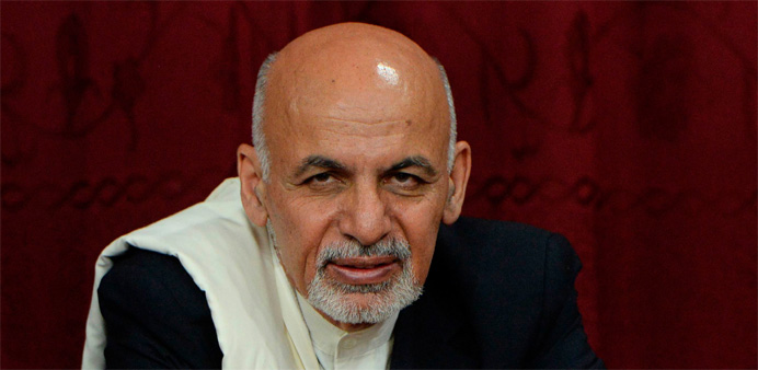Afghan President Ashraf Ghani 