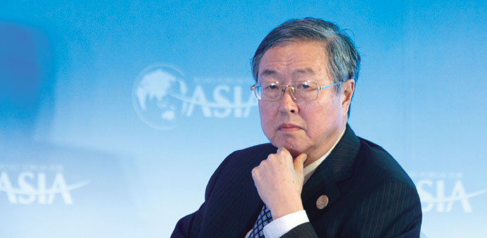 Zhou: Ready to take measures to spur growth.