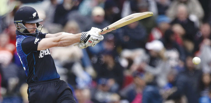 Williamson recorded his sixth straight score of 50 or more as his 90 guided New Zealand to 273 for six. (AFP)