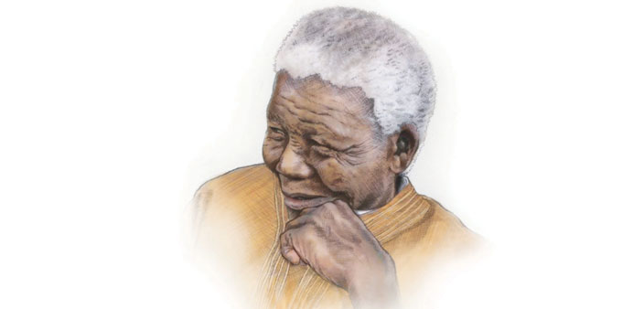 Mandela: his life has been an inspiration in South Africa and throughout the world to all who are oppressed and deprived.